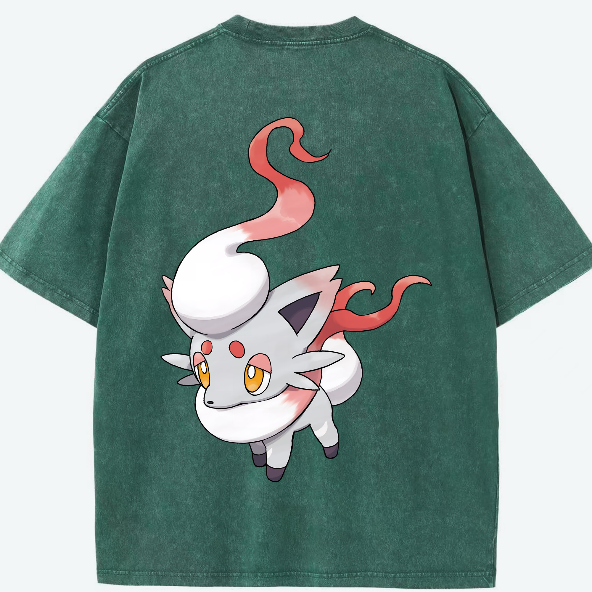 （画像用） ポケットモンスター Pokémon 綿100% ヴィンテージ風 半袖Tシャツ（背面プリント）